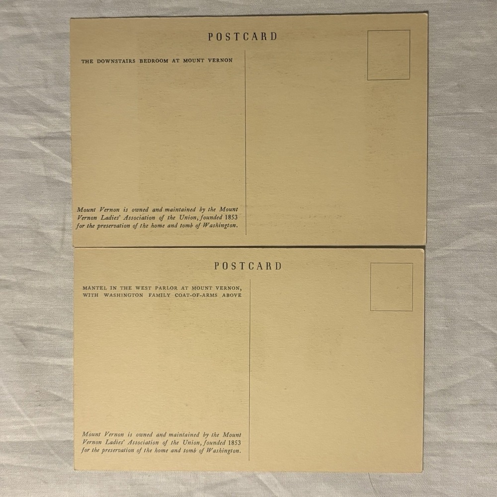 1949 Mount Vernon Postcards Set of 10 George Washington MVLA Historic Views - Picture 7 of 8
